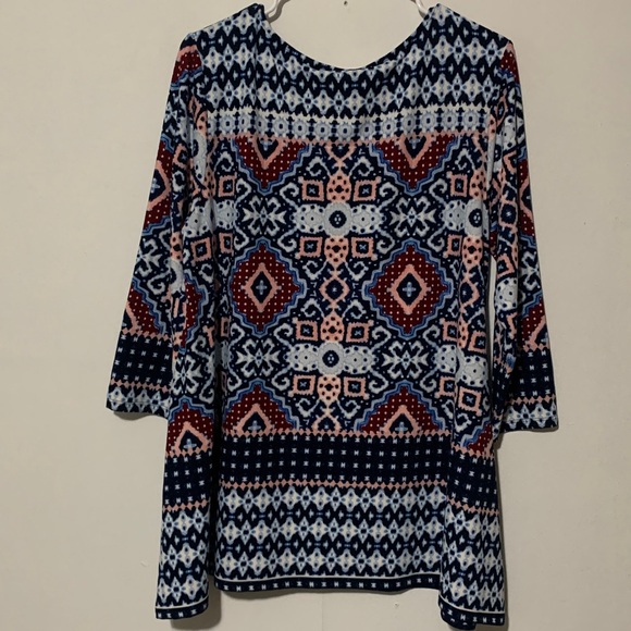 Ruby Rd.Bold Print Geometric Tunic - Picture 3 of 8